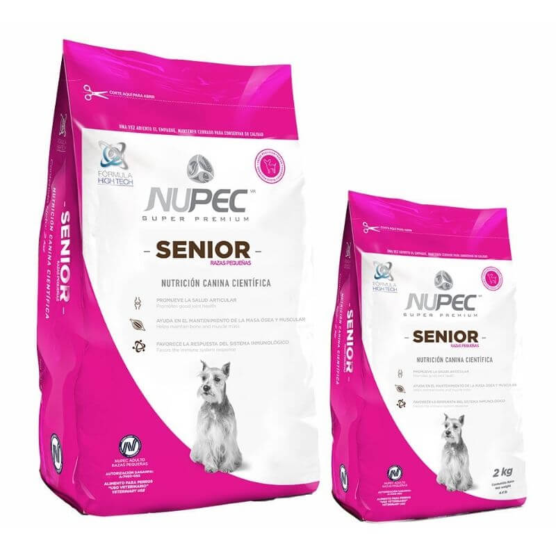 Nupec senior para perros razas pequeñas